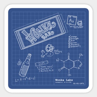 Wonka Blueprints Sticker